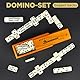 Domino-Set für Erwachsene – Domino – Klassische Brettspiele, Doppel-6 Domino-Familienspiele für Kinder und Erwachsene – Standard Doppel-Sechs Domino-Set mit 28 Steinen und Holzkassette, Juegos de Mesa