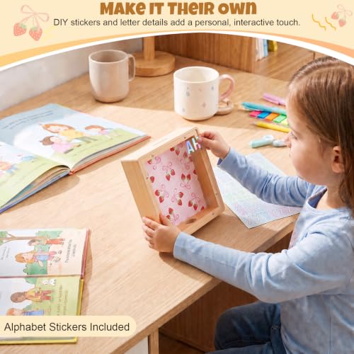 Image of MHJY Wooden Piggy Bank for Kids Personalizable DIY Coin Bank for Girls Boys