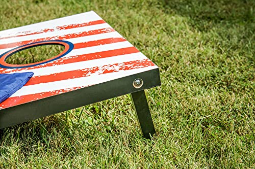 Triumph Patriotic Classic 2X3 Cornhole Set - Includes 2 Patriotic Boards, 8 All-Weather Cornhole Bags #TOP6