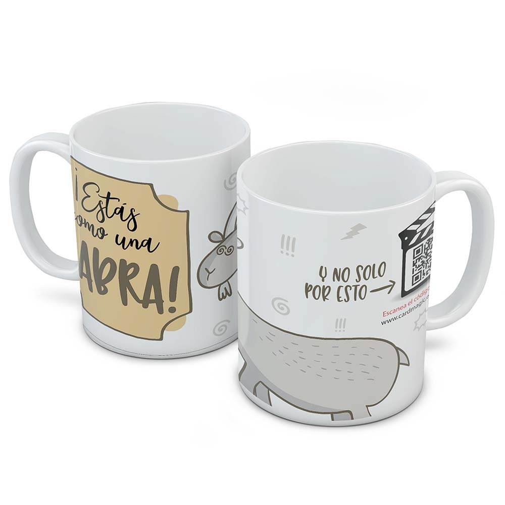 Tazza Con Codice QR Personalizzabile - Aggiungi Un Video O Fino A 10 Foto Con L'app, Regalo Unico E Tecnologico