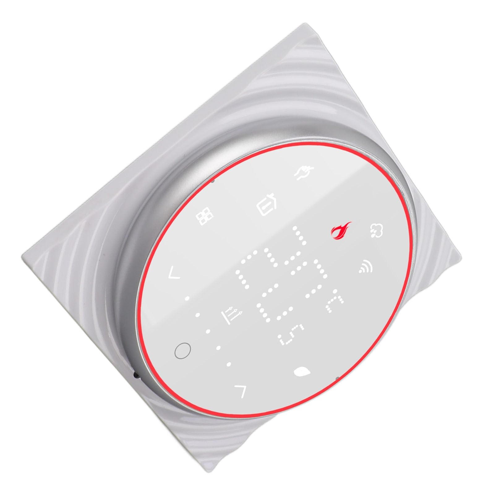 KUIDAMOS Termostato Inteligente Control WiFi Programable de Alta Precisión para Calefacción del Hogar y Montaje en Pared de CA 86 Mm 200 G (Blanco)