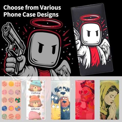 Personalized Wallet for Women – Custom RFID Blocking PU Leather Long Purse, Slim Bifold Zipper Clutch, Card Holder Wristlet Wallet,Multiple Colors Option3