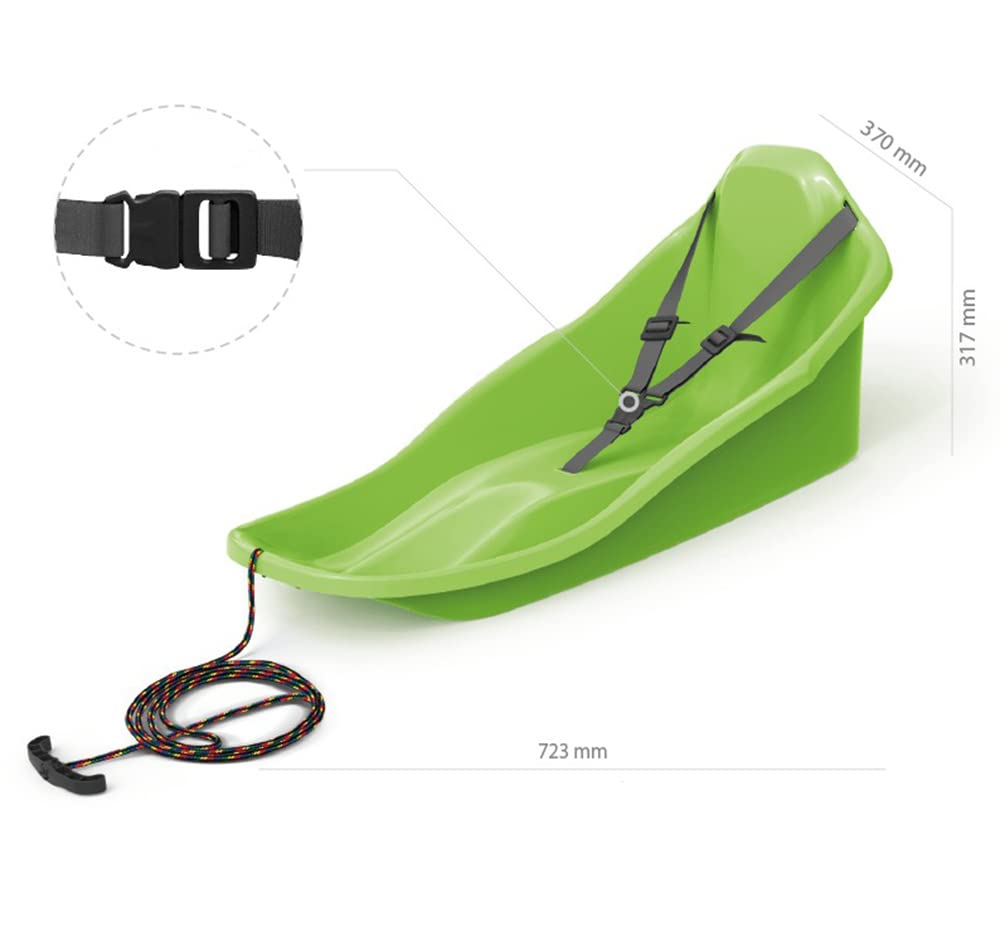 Slitta Per Bambini Slittino Per Bambini Con Freni E Corda - Bob In PVC Resistente, Colorato E Sicuro Per La Neve Slittino Bambini Con Freni