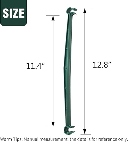 Miniatura 7 de 100 conectores de jaula de tomate, brazos de estaca para jaula de tomate, conectores de enrejado expandibles, estacas de jardín de 12.6 pulgadas,