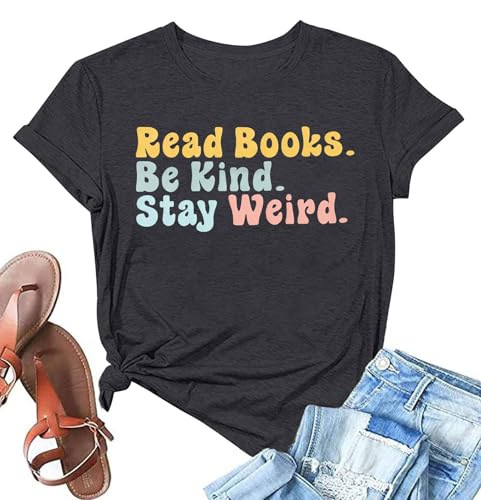 Book Lover Shirts for Women Librarian Shirts Funny...