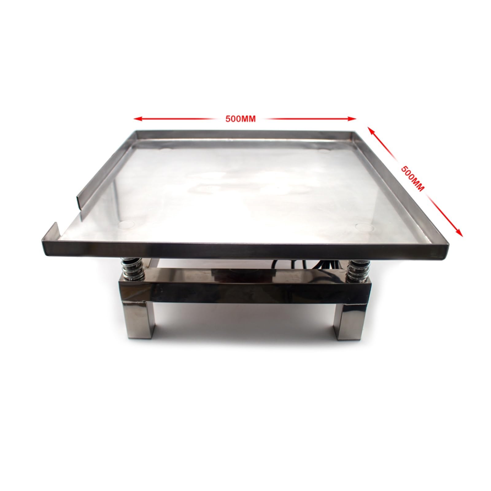 50x50 CENTIMETRI Tavolo Vibrante Calcestruzzo Banco di Prova di Vibrazione Banco di Prova Blocco Piattaforma di Vibrazione Mini Tavolo di Vibrazione In Acciaio Inox