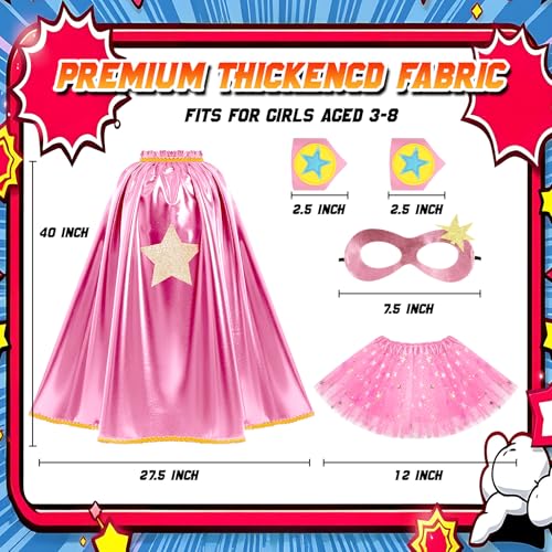 Disfraz de capas de superhéroe para niñas miniatura 2