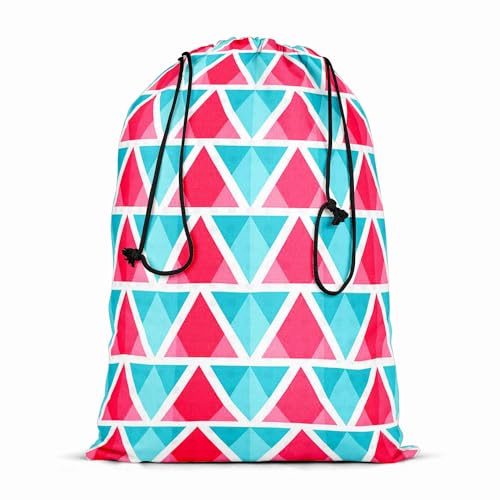 Image of ArtzFolio Abstract Triangles D1 | Reusable Sack Bag | Bag for Gym, Storage, Vegetable & Travel