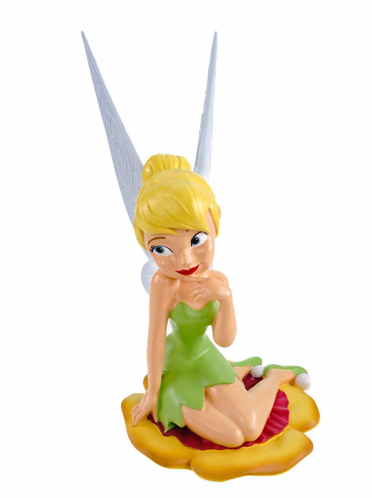 Decorazione 3D Disney da giardino Fata Tinkerbell H:41,5 cm in plastica – Figura in Peter Pan per il giardino, stile moderno decorativo per fan, decorazione da giardino, statua