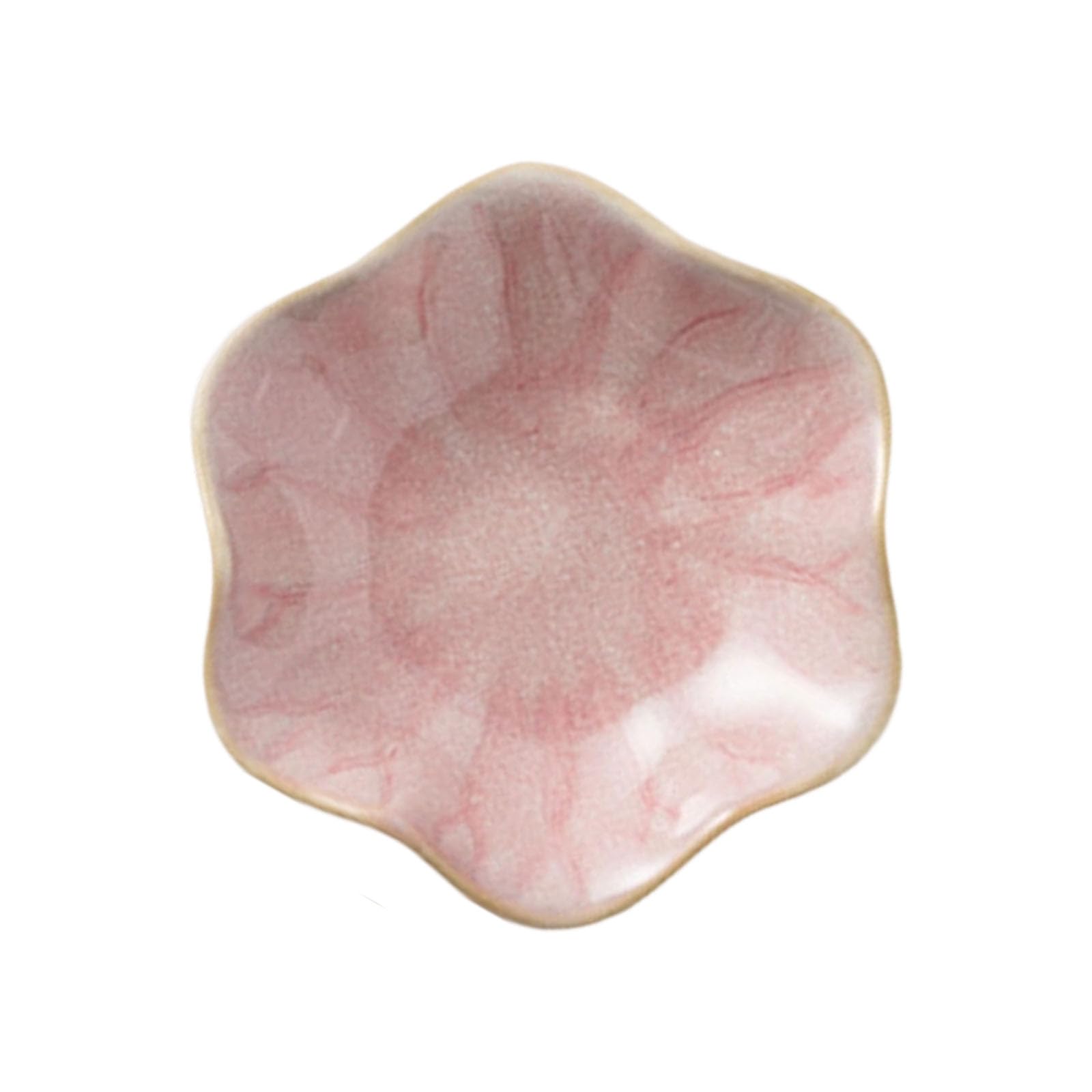Nightstand Organizer Tray, Petal Shaped Ceramic Catchall for Jewelry and Tiny Essentials, Decorative Storage for Tabletops Ceramic Trinket Tray Jewelry Vanity Catchall Tabletop Organizer Nightstand
