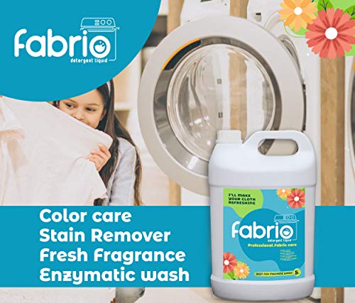 Image of Fabrio Liquid Detergent 5L | Laundry Wash for Fabric Care | Color Care With Stain Remover | Top and Front Load Washing | Enzymatic Wash | Best For Machine Wash