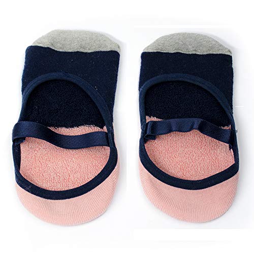 Kit com 3 Meias Feminina Sapatilha Antiderrapante Pilates 34 a 39 Sortidas (34 a 39)