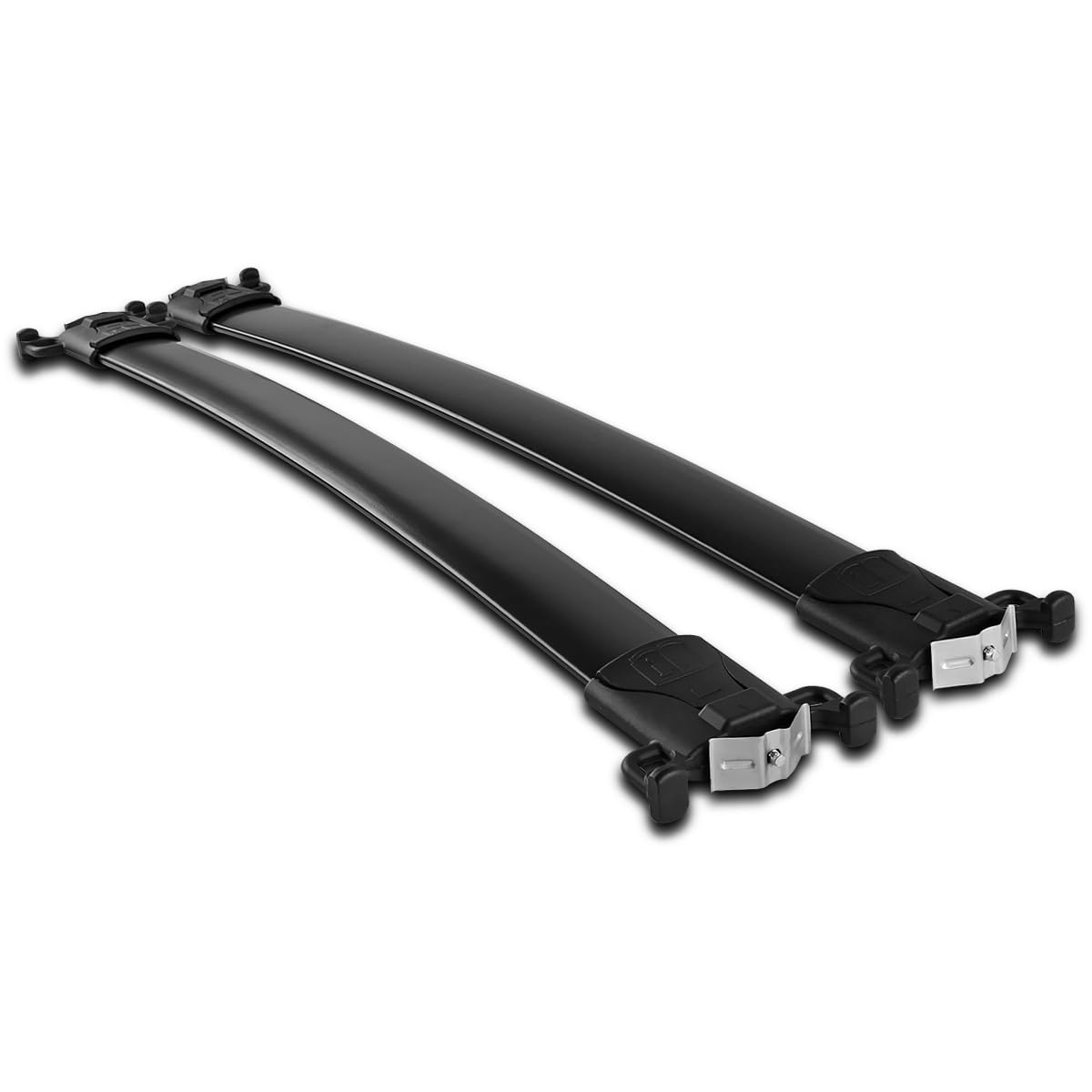 Spec-D Tuning Black Roof Cross Bars Rack Luggage Cargo Carrier Compatible with 2010-2017 Chevy Equinox GMC Terrain