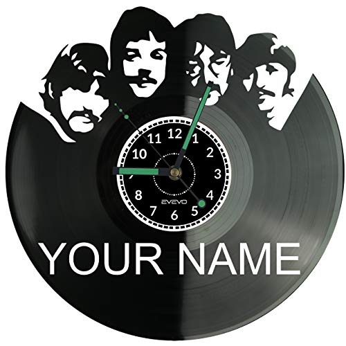 EVEVO The Beatles Disque Vlnyle Disques Vinyliques Horloges Murales Vinyle Record Mur l’horloge Créatif Classique… - Les Beatles, Paul McCartney, John Lennon, RIngo Starr, George Harrison EVEVO The Beatles Disque Vlnyle Disques Vinyliques Horloges Murales Vinyle Record Mur l'horloge Créatif Classique… – Image 4