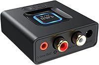 Vista 1 de 1Mii Receptor Bluetooth 5.1 para estéreo del hogar, adaptador de audio Bluetooth con 3.5mm RCA, transmisión de música Hi-Fi inalámbrica desde