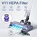 Filter Replacement for Dyson V11 V15 V15s SV14, 2 Pack Filter & 1 Clean Brush Compatible with Dyson V11 Torque Drive V11 Animal V11 Complete V11 Extra V15 Detect V15s Detect Submarine, Part 970013-02