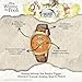 Disney Winnie The Pooh Watch for Women – Featuring Playful Tigger Character Dial – Great Gift for Fans and Collectors – Gold-Tone Case, Orange Dial, and Sparkly Faux Leather Strap