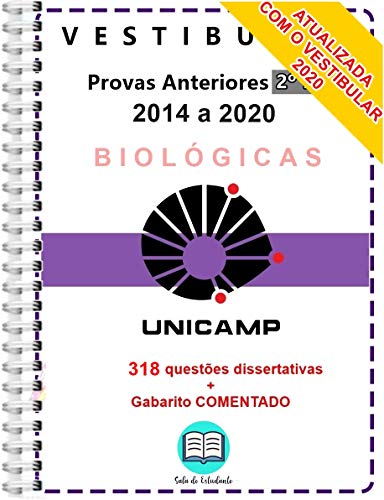 Unicamp 2º Fase Provas 2014 a 2020 + Gabarito COMENTADO de TODAS as questões (H1)