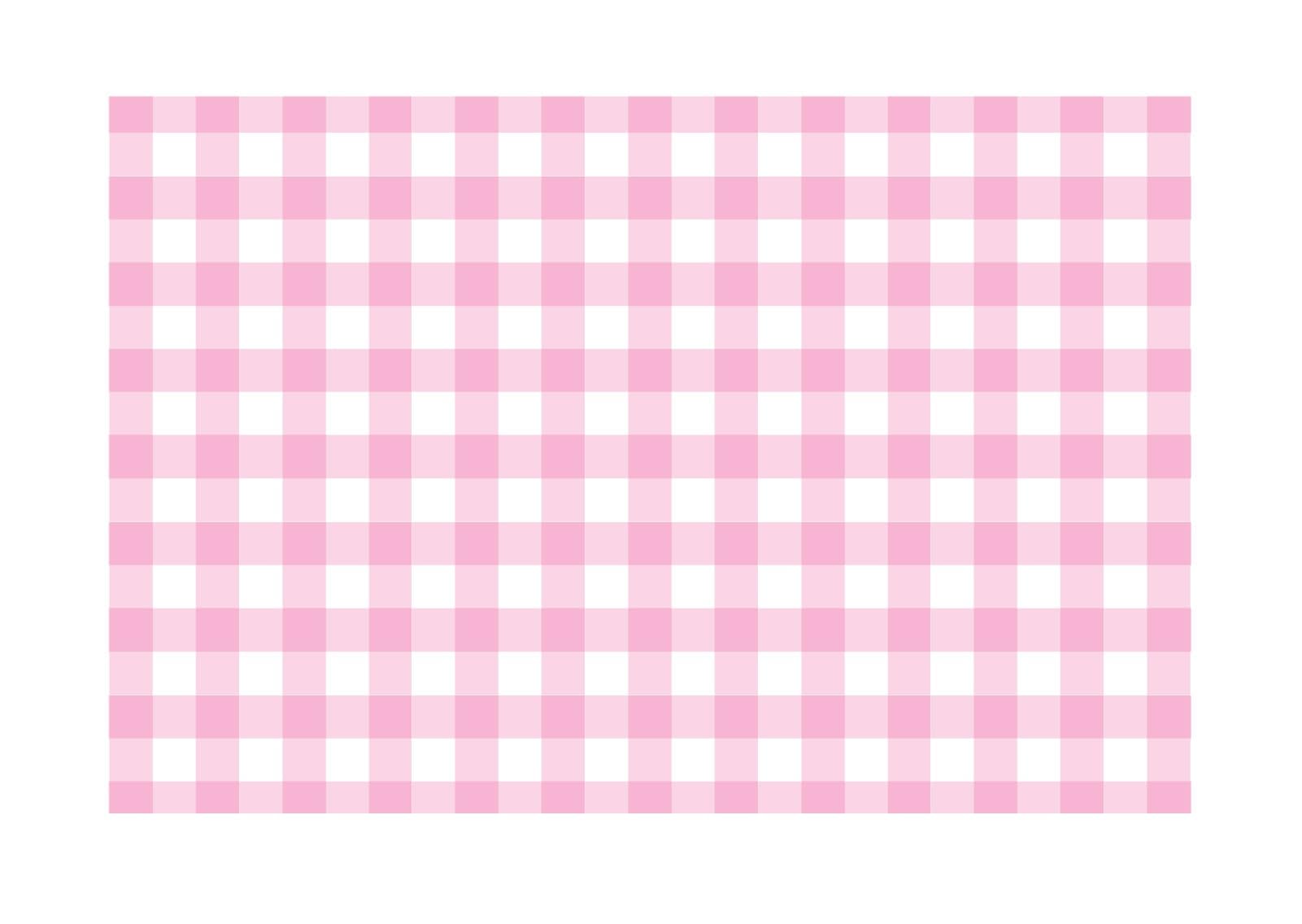Baby Pink Gingham Paper Placemats - Set of 24 Disposable Placemats 12