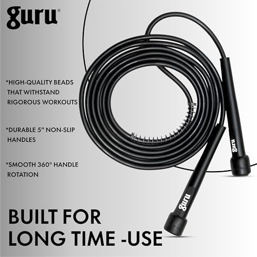 Image of GURU Skipping Rope, Adjustable Jumping Rope For Men & Women & For Kids Ideal For Gym /Exercise Rope For Workout