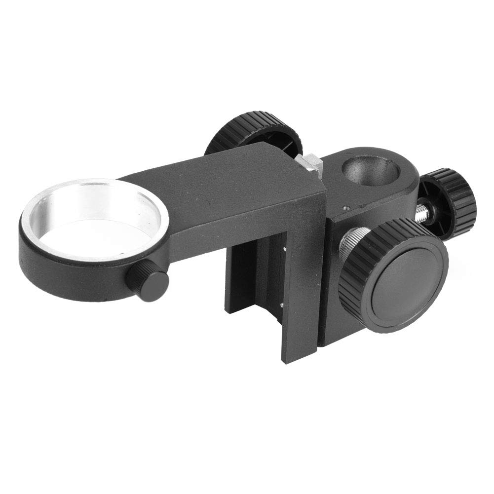 Staffa di messa a fuoco per microscopio ABS premium Durevole Apertura 50 mm Nero Dimensioni standard per stereomicroscopi Laboratorio di ricerca scientifica 1 pezzo