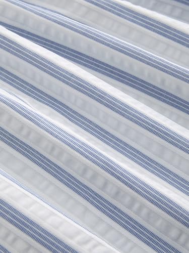 CIDER Shirts for Women Striped Bow Ruffle Cami Top Square Neck Sleeveless Cotton Blend Tie Back Cute Top3