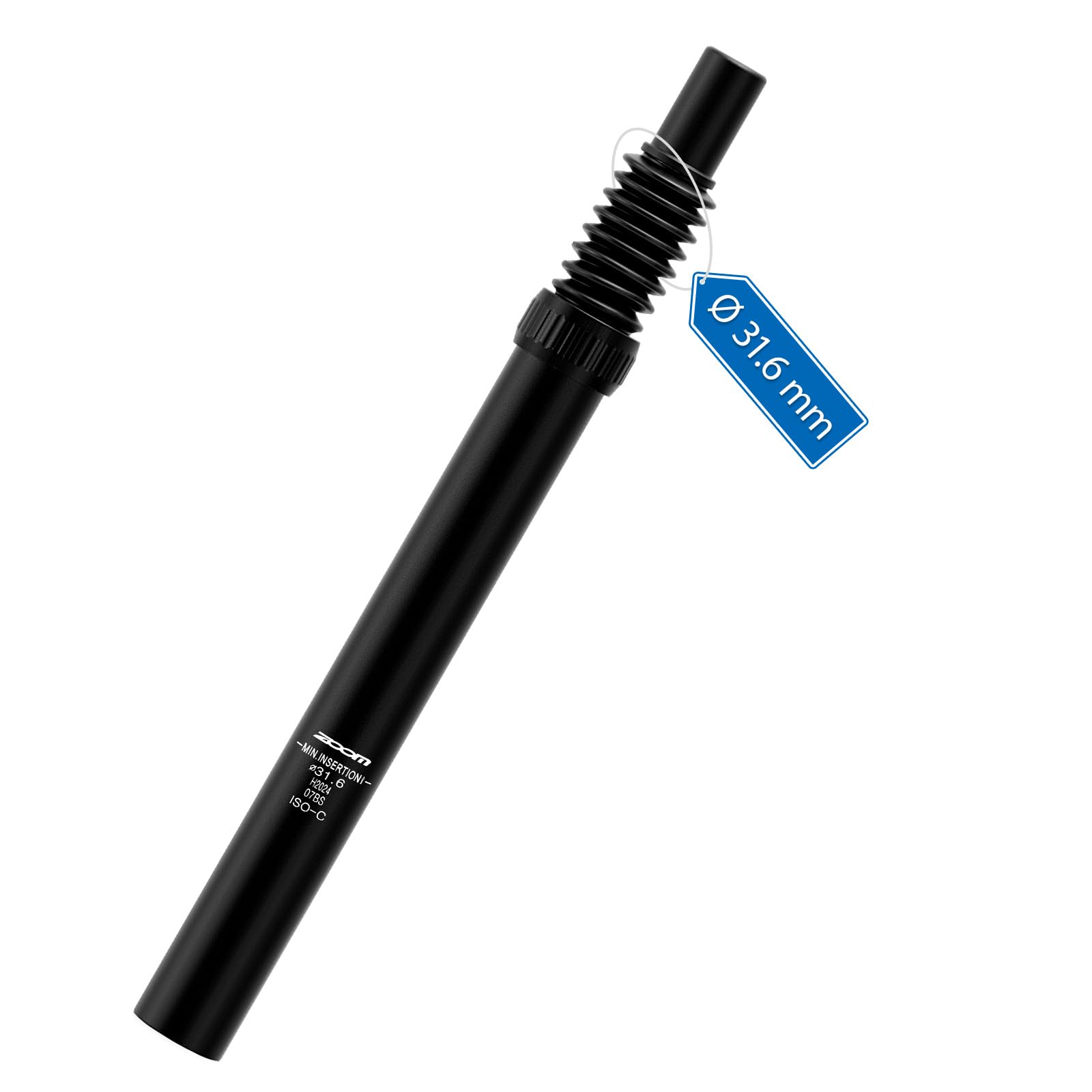 Zoom Bike Suspension Seatpost 31.6 x 350 mm, Shock Absorbing