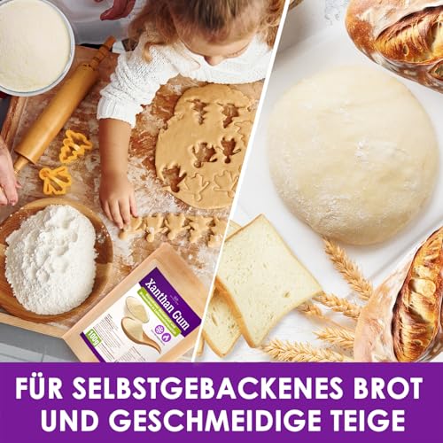 AVIDA ZEN Xanthan Gum Pulver, Bindemittel in Lebensmittelqualität, Veganer und glutenfreier Stabilisator für Eis, Suppen, Soßen, Xanthangummi Soßenbinder (100g)