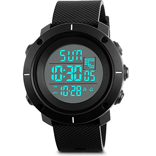 Boysデジタルスポーツ時計、子供aposon Military防水電子アウトドアWrist WatchesストップウォッチアラームLEDバックライト ? ブラック