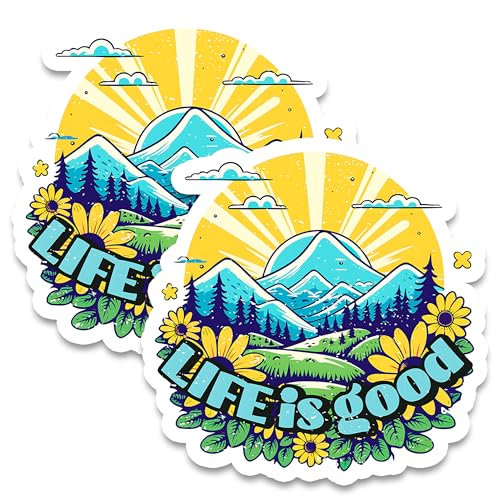 Life is Good Magnet 4 Inch 2-Pack Inspiracionales miniatura 1