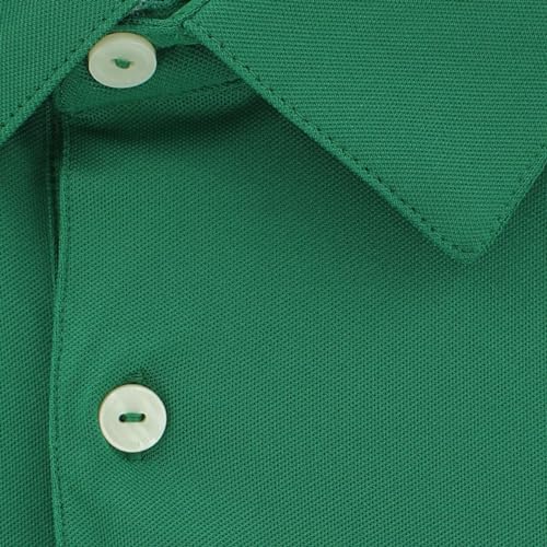 Greg Norman Gn Collection Polo de Golf Freedom Micro Pique para Hombre Verde Oscuro L miniatura 5