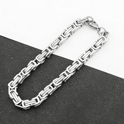Pulsera de cadena de bicicleta Kim Carrey acero inoxidable 8mm miniatura 2