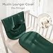 Muslin Baby Lounger Cover 1 Pack, Cotton Soft Breathable Infant Nest Slipcover, Envelope Closure, Compatible with Snuggle Me Loungers, Machine Washable, Cover Only, for Boys Girls(Green)