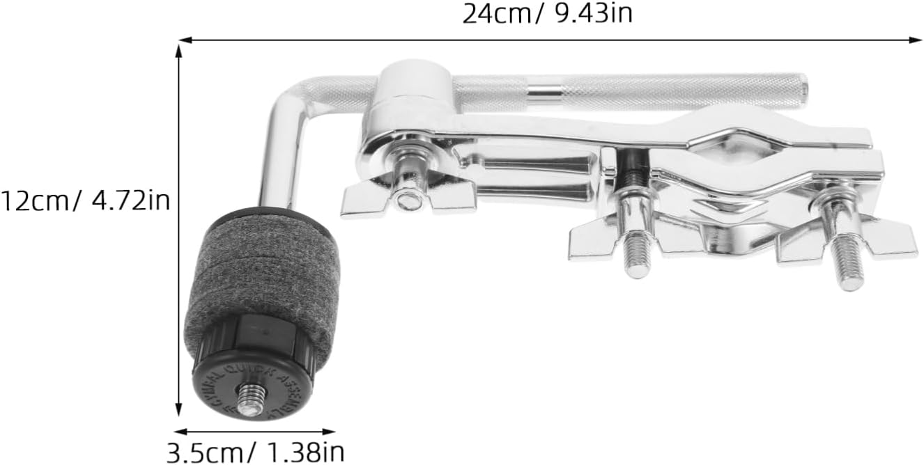 Drum Set Adjustable Cymbal Mounting Clamp for Jazz Drums Chrome Cymbal Holder for Enhanced Performance and Versatile Percussion Setup