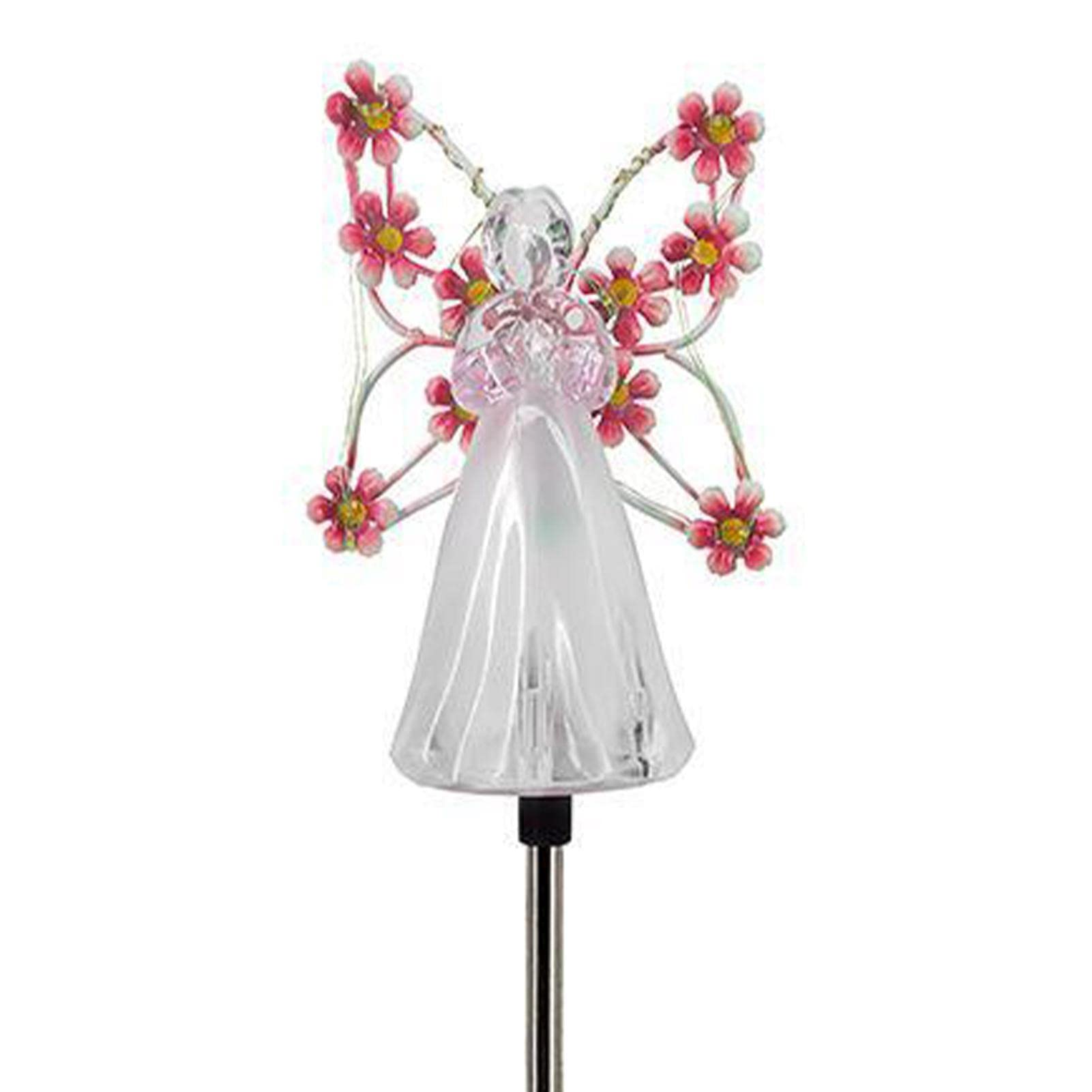 Gusengo Angel Solar Lights Outdoor,Garden Light Solar Powered Waterproof Decorative | Automatic Light on at Night Stake Garden Lights for Yard, Lawn, Pathway, Grave, Cemetery, Patio