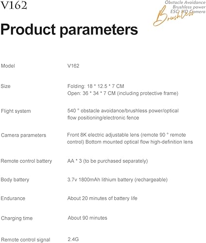 Miniatura 9 de Black Falcon , Black Falcon Drone 4K con cámara, dron plegable, dron en miniatura con función de ajuste de altura, giroscopio de seis pasos, foto de