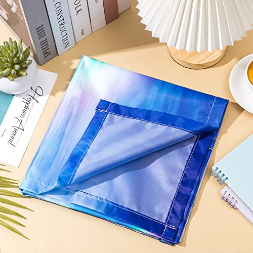 Image of Hortsun Pack of 2 Fluorescent Light Covers 4 x 2 Feet Magnetic Ceiling Light Cover Room Supplies for Home Office(Rainbow in Blue Sky)