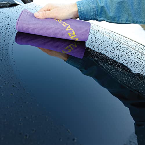 Wizards Water Bandit - Multi Purpose Synthetic Drying Chamois For Autos, Trucks, Boats, Motorcycles, And Homes - Machine Washable Car Drying Towel - King Sized Chamois Cloth For Car - 27 X17 Inches #TOP5