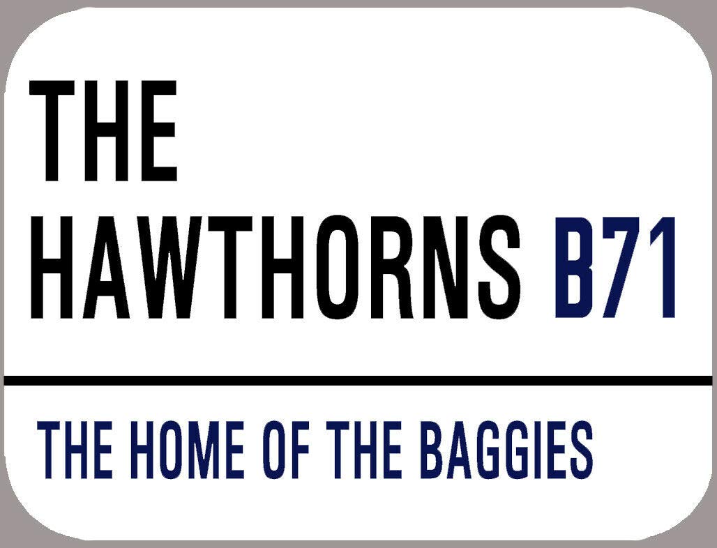 Tnnd Red The Hawthorns West Brom Metal Sign 8X12 Inches