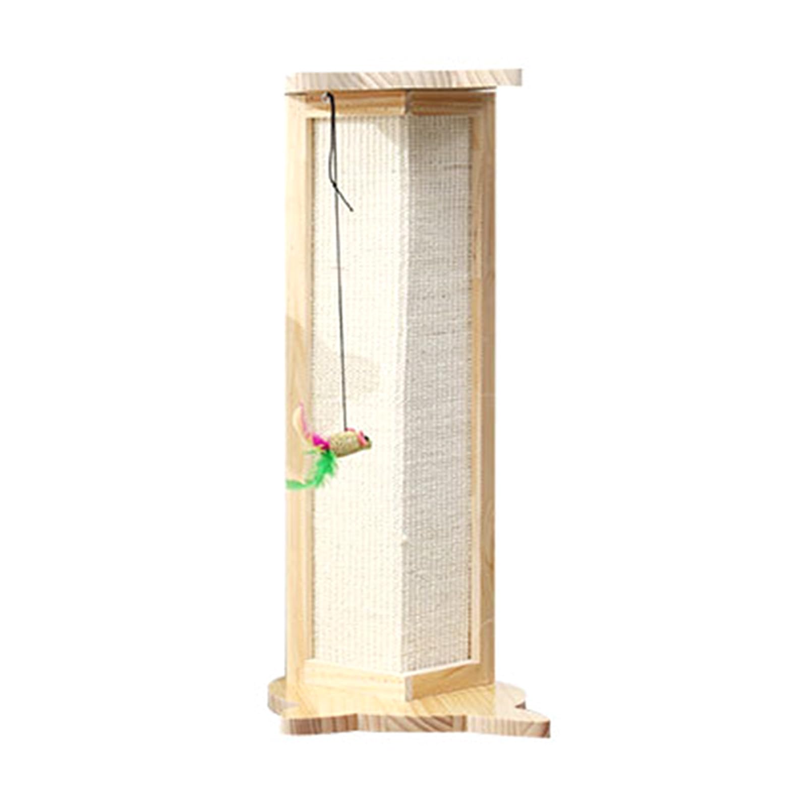 Rascador de esquina para gatos, rascador para gatos con juguete de juguete para rascar, protectores de muebles de cuerda de sisal