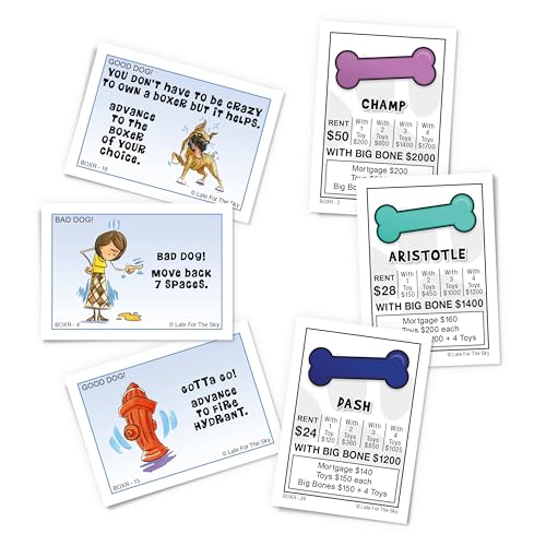 Late for The Sky Boxer-Opoly juego de mesa miniatura 3