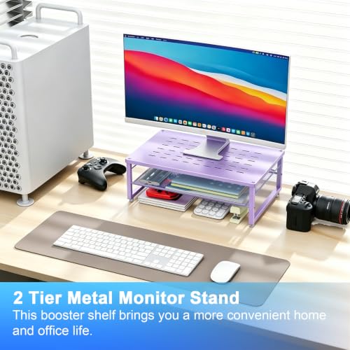 Image of gianotter 2-Tier Metal Monitor Stand Riser