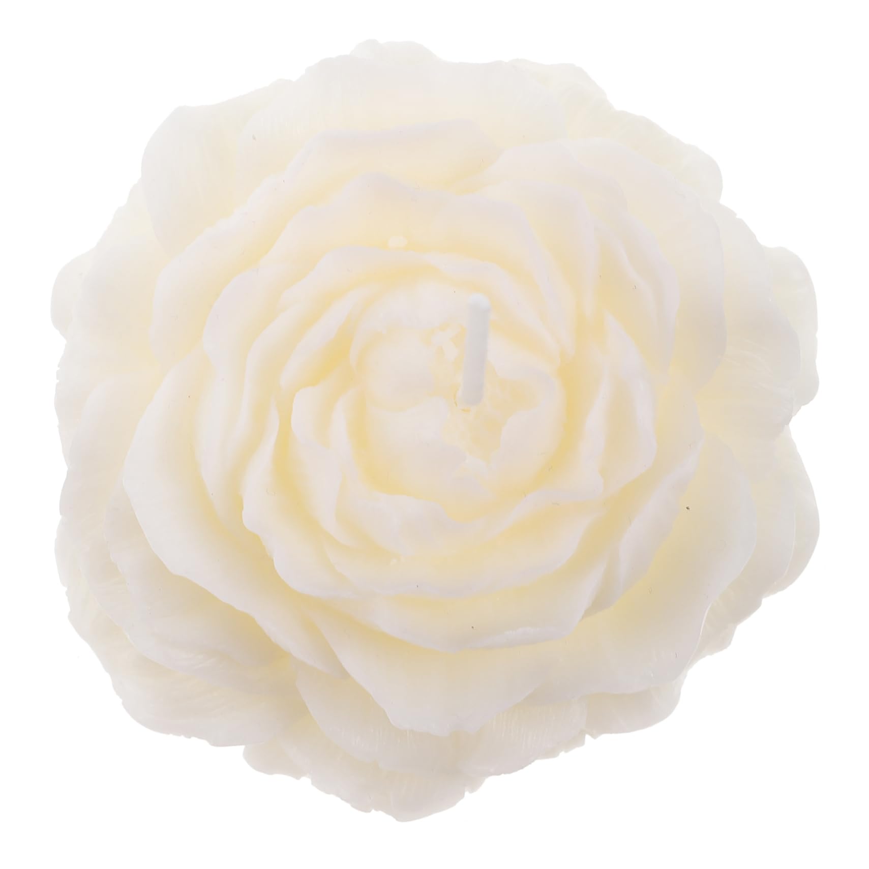 GOOHOCHY Floral Scented Candle Peony Shape Candle Light for Wedding Decor 4 Pack