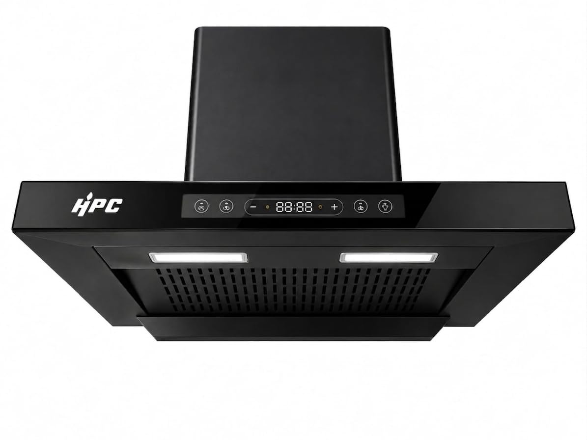 HPC 20 Speed Suction Power 2000 Black Chimney 2000 CMH with Voice Control & Auto Clean for Kitchen-image-4