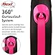 flexi® Neon M Gurt 5 m schwarz, neon-Pinker Gurt, reflektierende Seitenfläche, Roll-Leine für Hunde bis 25 kg