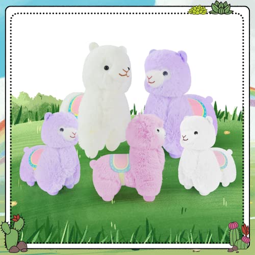 Vyusit 13.78" Alpaca Plush Toy, Llama Stuffed Animal Cute Soft Hug Washable Pillow Fluffy Kawaii Alpaca Plush Doll Gift For Girls Birthday Wedding Home Decor #TOP5