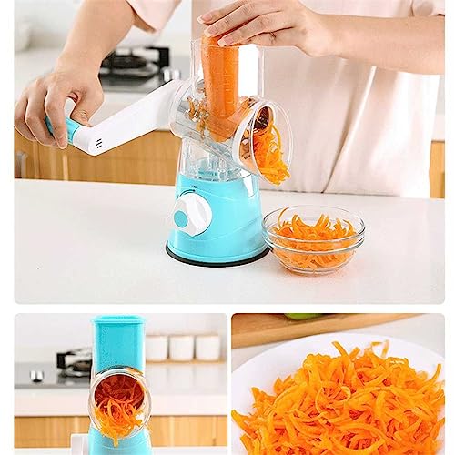 Cortadora manual de vegetales 3 en 1 en plástico y acero miniatura 2