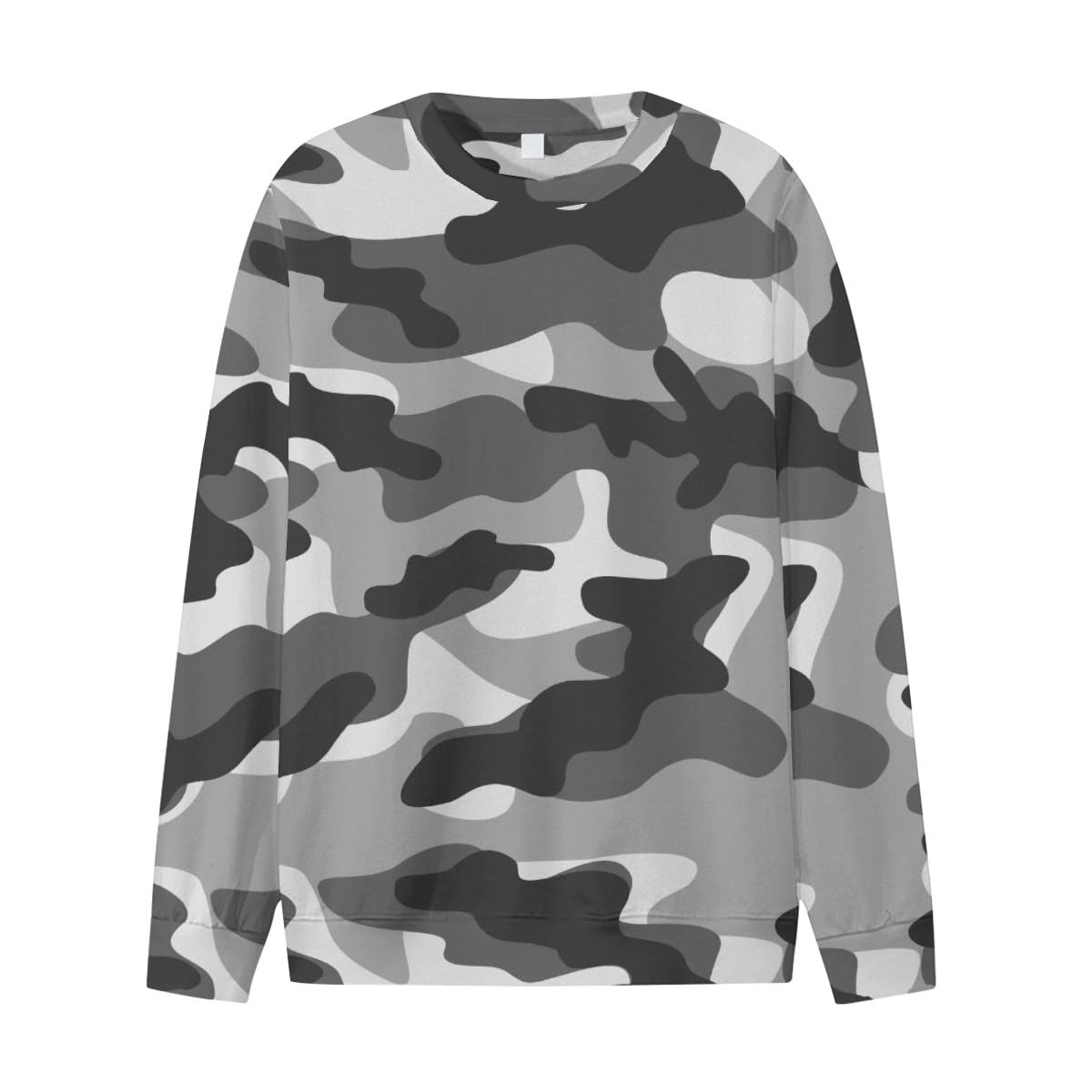 Amazon.co.jp: 長袖Tシャツ 迷彩柄 グレー ロングTシャツ インナー