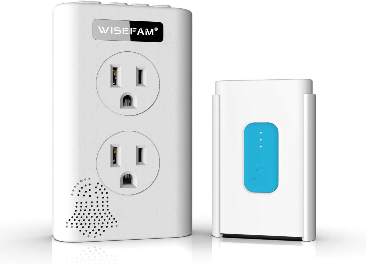 Wireless Doorbell with Night Light and 2 Outlets - 1300FT Range Waterproof, Do Not Disturb Mode, No Drilling Installation, Loud Flashing Ringer for Elderly, Home, Apartment, Hearing Impaired