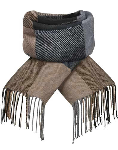 Image of Loritta Winter Scarf for Women, Long Plaid Shawl Wraps Scarves Gifts